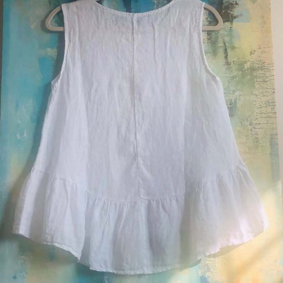 Francesca Bettini Linen Tropical Blouse NWT - Picture 2 of 4